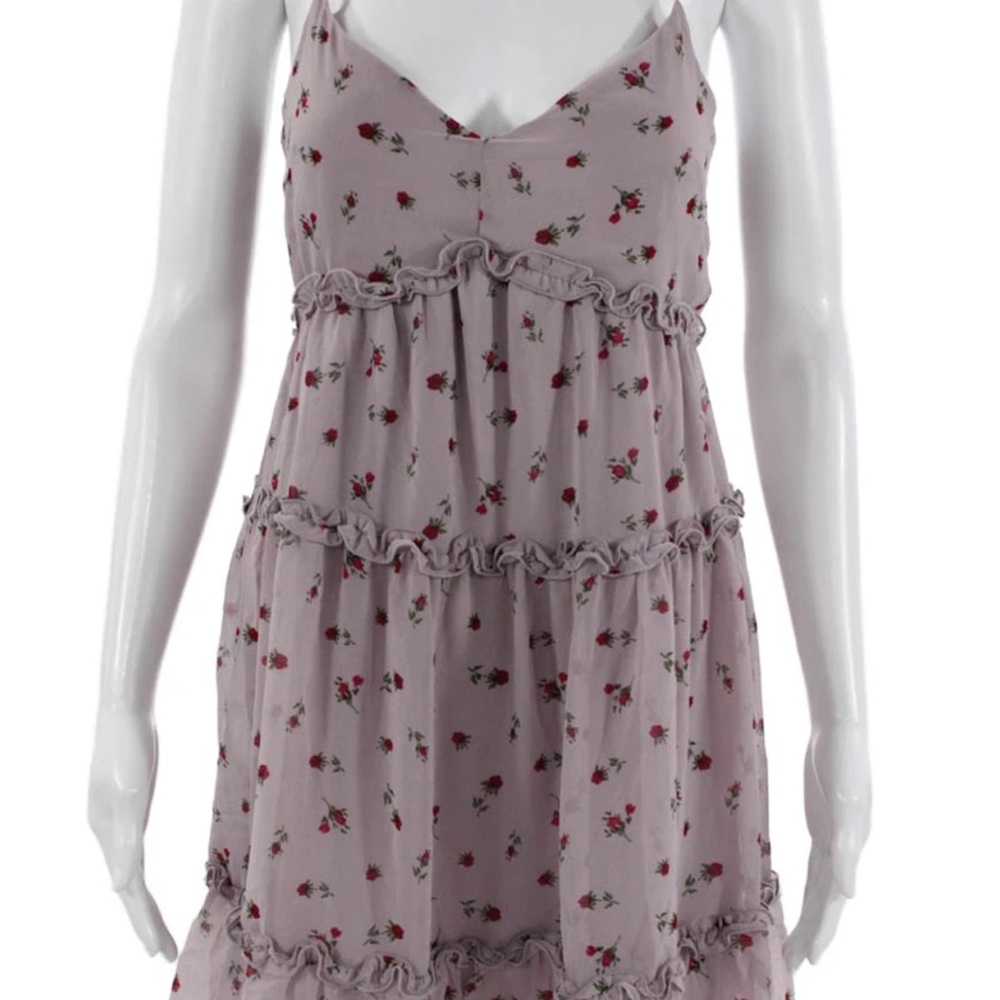 Row•A  Floral Ruffle Dress with Spaghetti Straps Size M - Picture 4 of 6